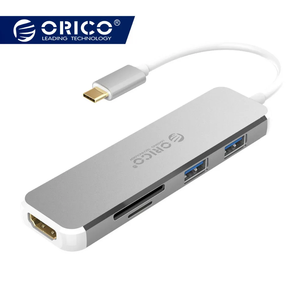 ORICO USB HUB USB C to HDMI TF/SD Adapter for MacBook Pro Samsung Galaxy S10 Huawei Mate 20 Type C Card Reader USB 3.0 HUB
ORICO USB HUB USB C to HDMI TF/SD Adapter for MacBook Pro Samsung Galaxy S10 Huawei Mate 20 Type C Card Reader USB 3.0 HUB