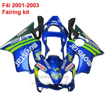 Blue movistar Fairing kit For HONDA CBR600 F4i 01 03 02 2001 Free custom sticker Injection molding fairings xl34
Blue movistar Fairing kit For HONDA CBR600 F4i 01 03 02 2001 Free custom sticker Injection molding fairings xl34