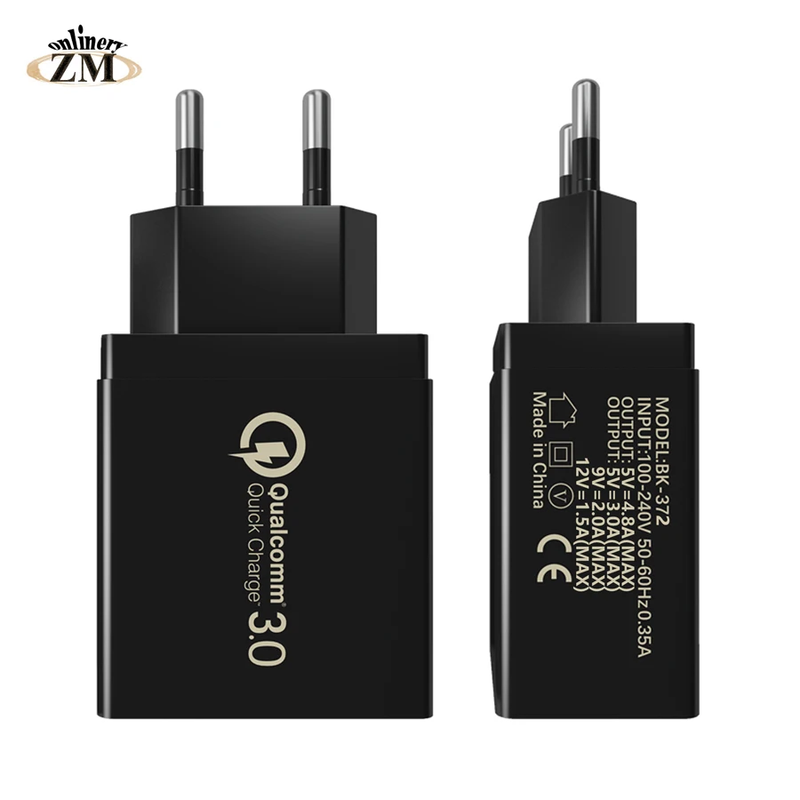 Quick Charge 3.0 USB Charger QC3.0 QC Turbo Fast Charging Multi Plug Mobile Phone Charger for iPhone Samsung Xiaomi
Quick Charge 3.0 USB Charger QC3.0 QC Turbo Fast Charging Multi Plug Mobile Phone Charger for iPhone Samsung Xiaomi