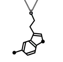 Regalrock Black Serotonin Happy Feeling C10H12N2O 5 hydroxy tryptamine Pendant Necklace
Regalrock Black Serotonin Happy Feeling C10H12N2O 5 hydroxy tryptamine Pendant Necklace