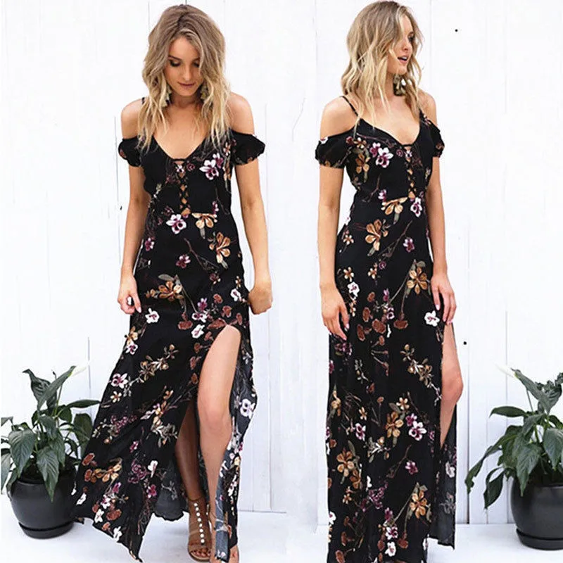 Sleeveless Women Sexy Floral Dress Off Shoulder Summer Hot Evening Party Dress For Ladies Female Sundress Casual Beach Dress
Sleeveless Women Sexy Floral Dress Off Shoulder Summer Hot Evening Party Dress For Ladies Female Sundress Casual Beach Dress