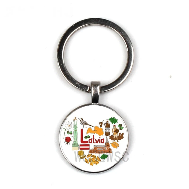 2019 new national style key chain Latvia Impressionist keychain Glass round key ring silver black bronze key chain jewelry
2019 new national style key chain Latvia Impressionist keychain Glass round key ring silver black bronze key chain jewelry
