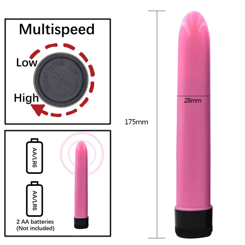 Female Big Bullet Vibrator G Spot Vaginal Massage Clitoris Stimulation Multispeed Vibrators Adult Sex Toys For Women Erotic Toys