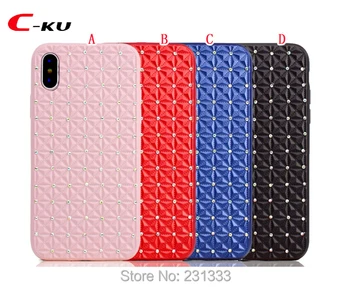 C-ku Diamond Bling Soft TPU Case For Iphone X 8 8th I8 7 7plus I7 6 6S Plus Leather Square Skin Cell phone Cover Luxury 100pcs
C-ku Diamond Bling Soft TPU Case For Iphone X 8 8th I8 7 7plus I7 6 6S Plus Leather Square Skin Cell phone Cover Luxury 100pcs