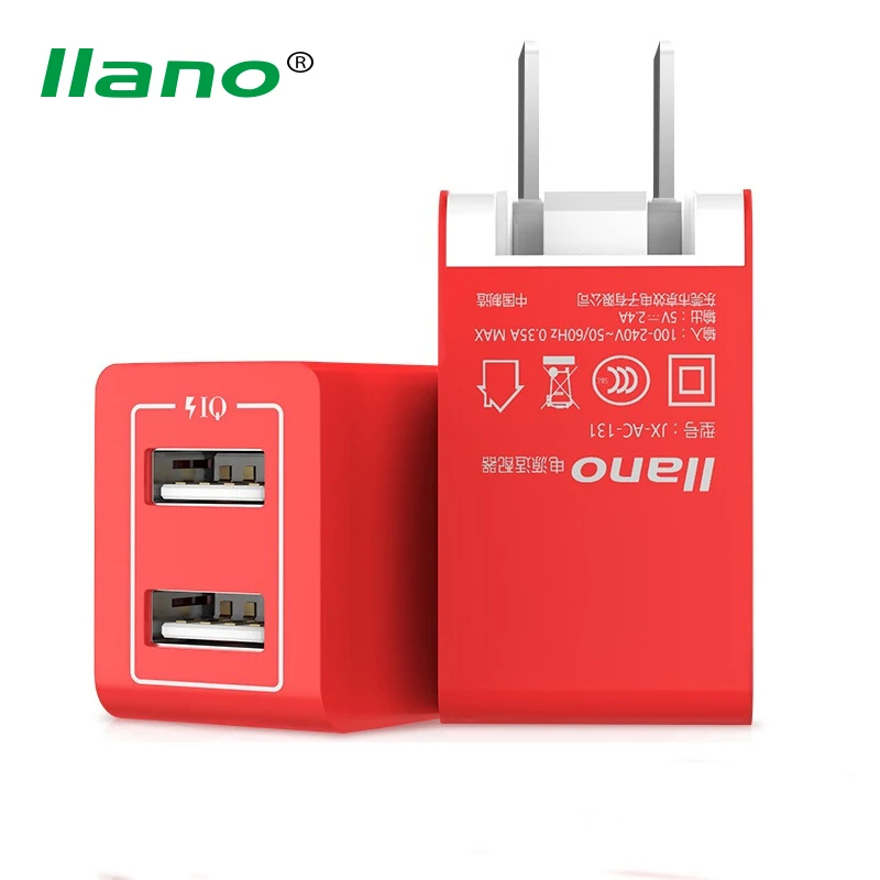 llano Dual USB Wall Charger 5V 2.4A Quick Phone Charger Adapter for iPhone Xiaomi Huawei Samsung HTC
llano Dual USB Wall Charger 5V 2.4A Quick Phone Charger Adapter for iPhone Xiaomi Huawei Samsung HTC