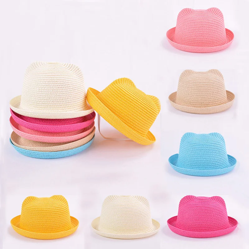 New Cute Ears Straw Baby Hats For Girls Bucket Hat Boys Children Sun Summer Cap Kids Solid Beach Panama Caps baby bonnet
New Cute Ears Straw Baby Hats For Girls Bucket Hat Boys Children Sun Summer Cap Kids Solid Beach Panama Caps baby bonnet