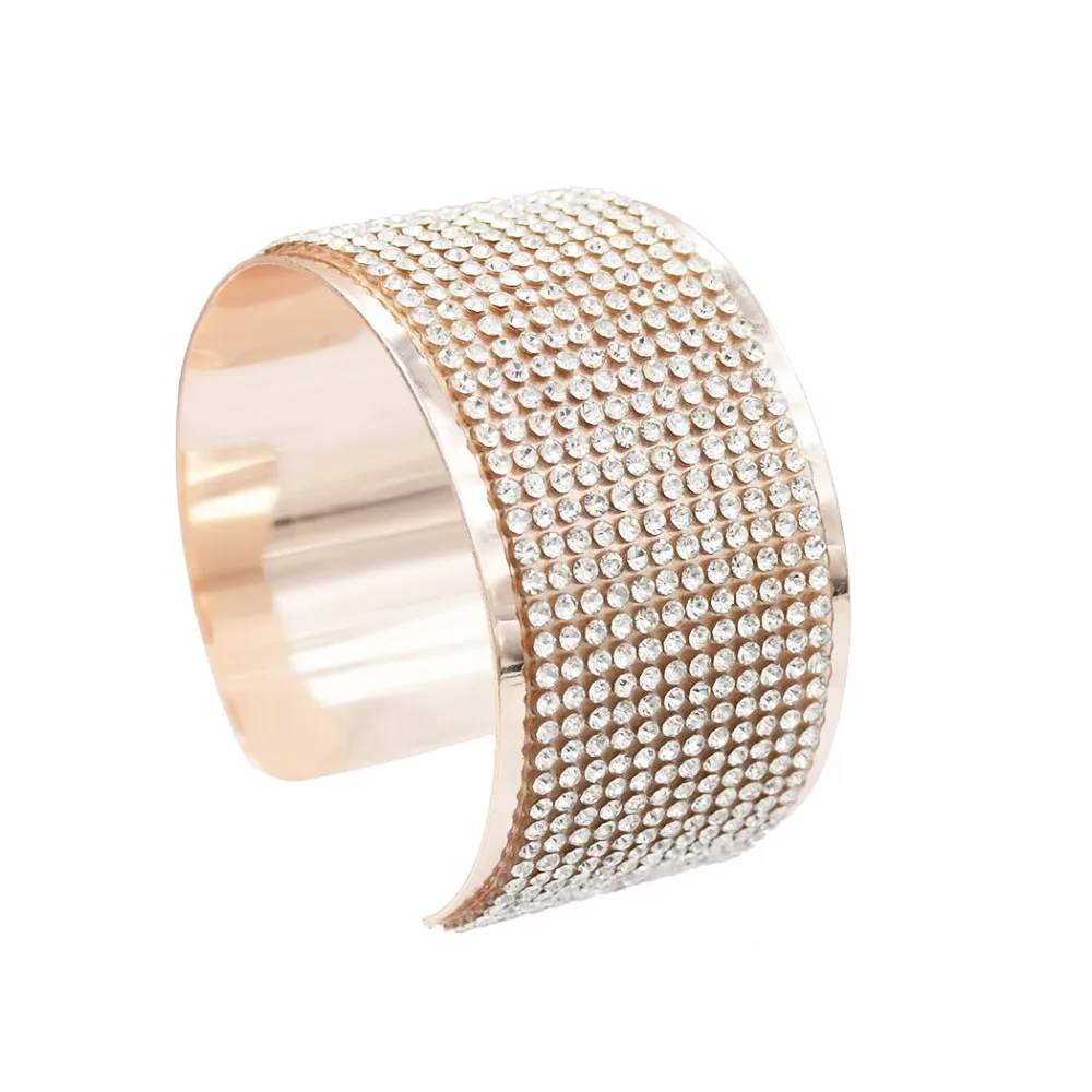 Punk Korean Rose Gold Rhinestone Armband Cuff Opening Bangle Women Wedding Crystal Chunky Bracelet Arm Turkish Bijoux Jewelry
Punk Korean Rose Gold Rhinestone Armband Cuff Opening Bangle Women Wedding Crystal Chunky Bracelet Arm Turkish Bijoux Jewelry