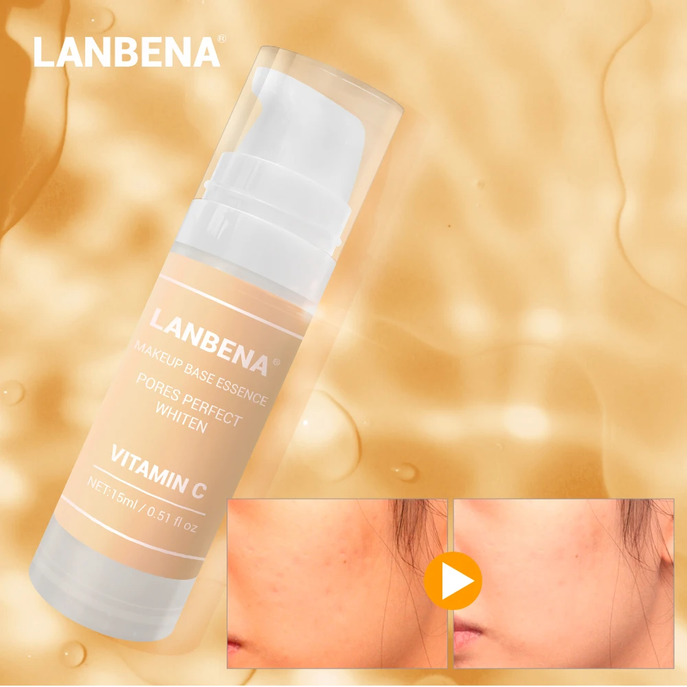 LANBENA Vitamin C Makeup Base Essence Primer Cream Sunscreen Foundation Toner Moisturizing Whitening Make Up Beauty Skin Care
LANBENA Vitamin C Makeup Base Essence Primer Cream Sunscreen Foundation Toner Moisturizing Whitening Make Up Beauty Skin Care