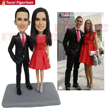 OOAK custom bobblehead figurines dolls for wedding couple cake tpper wedding personalized lovers mini dolls statue sculpture 
OOAK custom bobblehead figurines dolls for wedding couple cake tpper wedding personalized lovers mini dolls statue sculpture