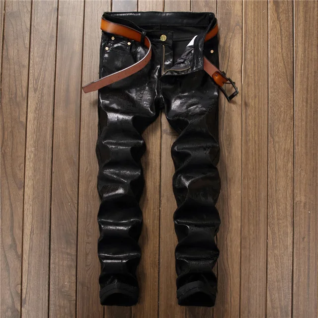 2018 European Street style fashion casual Letter Printed Black jeans straight slim quality PU leather men Denim Pants 5001#
2018 European Street style fashion casual Letter Printed Black jeans straight slim quality PU leather men Denim Pants 5001#