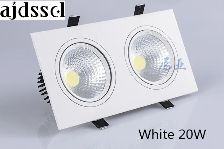 1pcs double white square Dimmable Led downlight light COB Ceiling Spot Light 2x10W 20w ceiling recessed Lights Indoor Lighting
1pcs double white square Dimmable Led downlight light COB Ceiling Spot Light 2x10W 20w ceiling recessed Lights Indoor Lighting