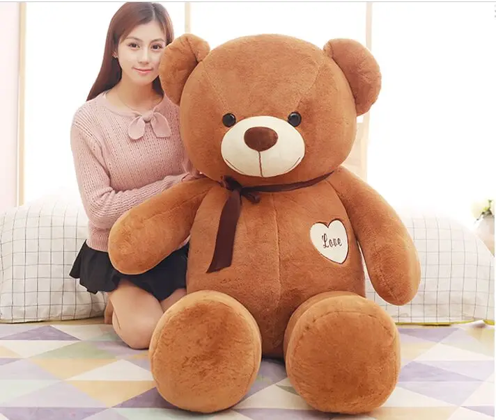 stuffed toy large 160cm dark brown love teddy Bear plush toy,throw pillow Christmas gift,b0782
stuffed toy large 160cm dark brown love teddy Bear plush toy,throw pillow Christmas gift,b0782