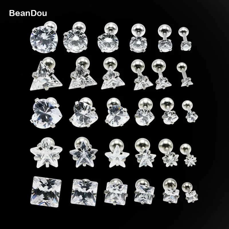 2pcs Fashion Crystal Ear Studs Earrings Stainless Steel Round Heart Triangle Star 3mm 4mm 5mm 6mm 7mm 8mm Brincos Pendientes
2pcs Fashion Crystal Ear Studs Earrings Stainless Steel Round Heart Triangle Star 3mm 4mm 5mm 6mm 7mm 8mm Brincos Pendientes