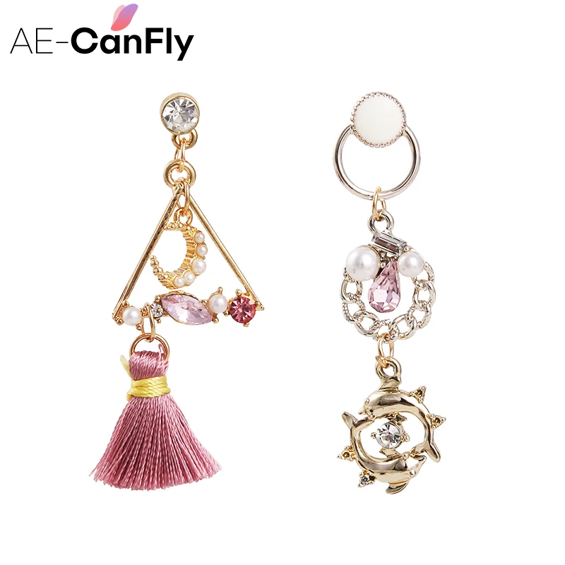 AE-CANFLY Asymmetry Triangle Pearl Moon Rhinestone Round Drop Earrings for Women Jewelry Party Gift
AE-CANFLY Asymmetry Triangle Pearl Moon Rhinestone Round Drop Earrings for Women Jewelry Party Gift