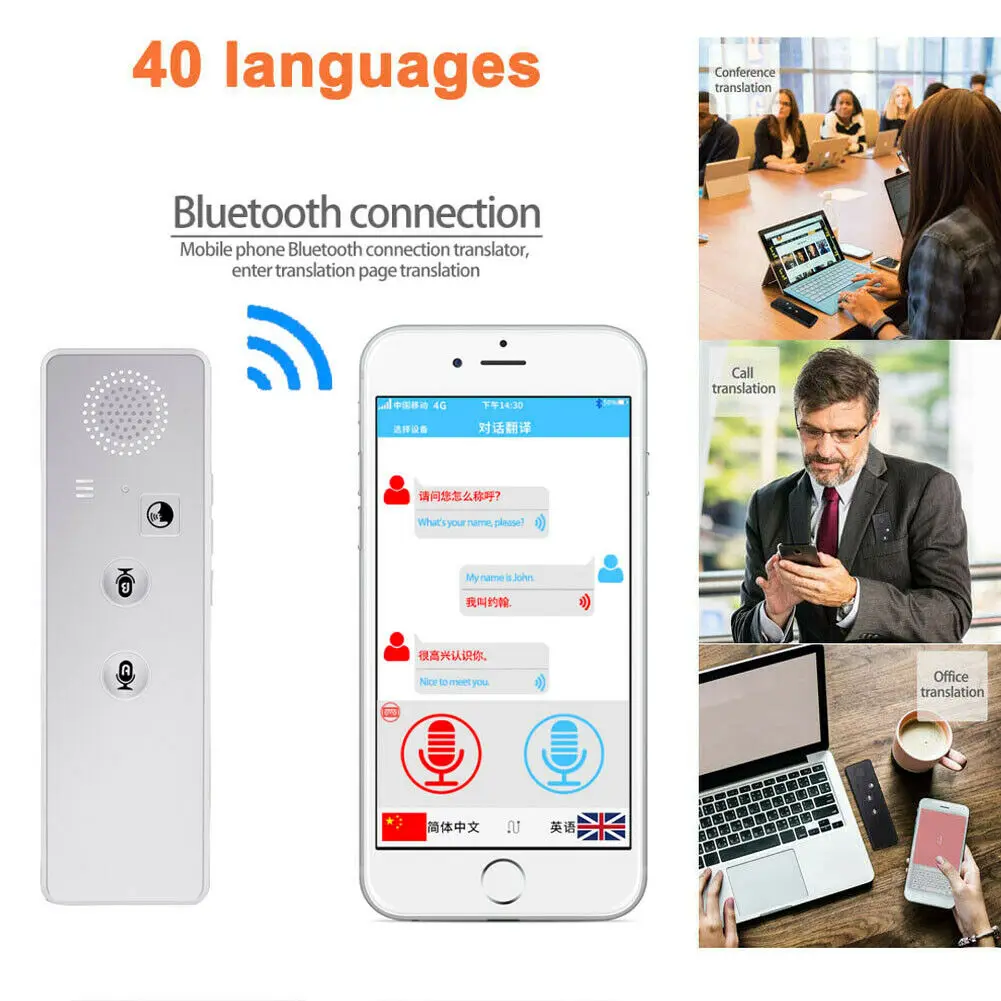 T3 Smart Translator Quite Translation Kit Intelligent Translator 40 Languages Instant Voice Pocket Device
T3 Smart Translator Quite Translation Kit Intelligent Translator 40 Languages Instant Voice Pocket Device