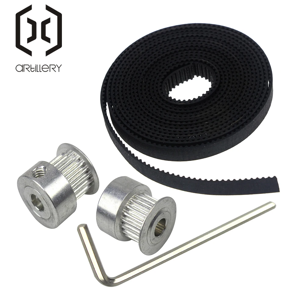 2Meters GT2-6mm Open Timing Belt + 2pcs GT2 16teeth 16 Teeth Timing Alumium Pulley Bore 5mm
2Meters GT2-6mm Open Timing Belt + 2pcs GT2 16teeth 16 Teeth Timing Alumium Pulley Bore 5mm