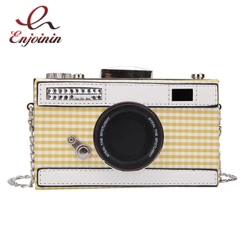 Trend Color Plaid Retro Camera Styling Female Casual Clutch Bag Shoulder Bag Mini Chain Purse Female Flap Handbag Designer bag
Trend Color Plaid Retro Camera Styling Female Casual Clutch Bag Shoulder Bag Mini Chain Purse Female Flap Handbag Designer bag