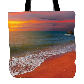 Sea And Sunset Scenery Printing Tote Bag For Shopping Travel School Used White Canvas Hand Bags With Double Sided Printing
Sea And Sunset Scenery Printing Tote Bag For Shopping Travel School Used White Canvas Hand Bags With Double Sided Printing