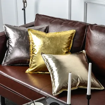 High Quality Glossy Soft Metallic Color PU Leather Cushion Cover Home Decor Throw Pillows Cover Luxury Leatherette Pillowcases
High Quality Glossy Soft Metallic Color PU Leather Cushion Cover Home Decor Throw Pillows Cover Luxury Leatherette Pillowcases