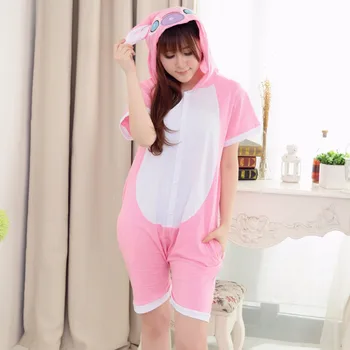 Summer Adult Girls Pink Lilo Onesies Tracksuit Women Short sleeved Cartoon Pink Stitch Pajamas Sleepwear Jumpsuit Animal onesies
Summer Adult Girls Pink Lilo Onesies Tracksuit Women Short sleeved Cartoon Pink Stitch Pajamas Sleepwear Jumpsuit Animal onesies