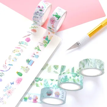 1.5 cm Wide Green Fresh Plant Leaves Washi Tape Adhesive Tape DIY Scrapbooking Sticker Label Masking Tape
1.5 cm Wide Green Fresh Plant Leaves Washi Tape Adhesive Tape DIY Scrapbooking Sticker Label Masking Tape