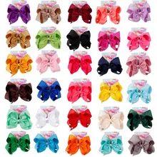 

CN 8" Jojo Siwa JoJo Bows For Girls Grosgrain Ribbon Bow With Clips For Kids Hairpins Handmade Bowknot Children Hair Accessories