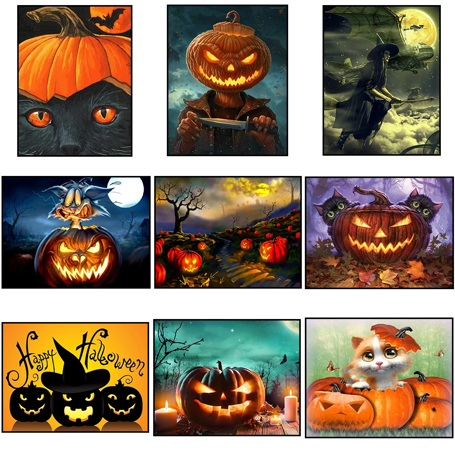 5d DIY Diamond Painting Halloween Gift Pumpkin Witch Full Square Drill Picture Rhinestone Mosaic Diamond Embroidery Cross Stitch
5d DIY Diamond Painting Halloween Gift Pumpkin Witch Full Square Drill Picture Rhinestone Mosaic Diamond Embroidery Cross Stitch