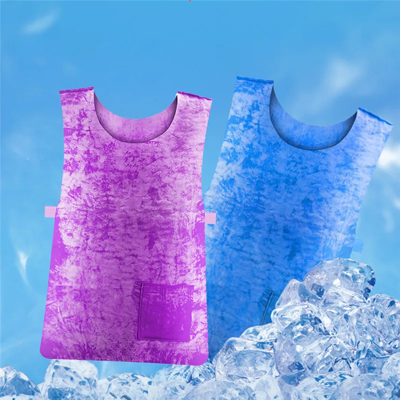 Water Absorption 1PCS Summer Heat Proof Vest PVA Waterproof Fabric High Temperature Protective Ice Vest Sports Work Vest
Water Absorption 1PCS Summer Heat Proof Vest PVA Waterproof Fabric High Temperature Protective Ice Vest Sports Work Vest
