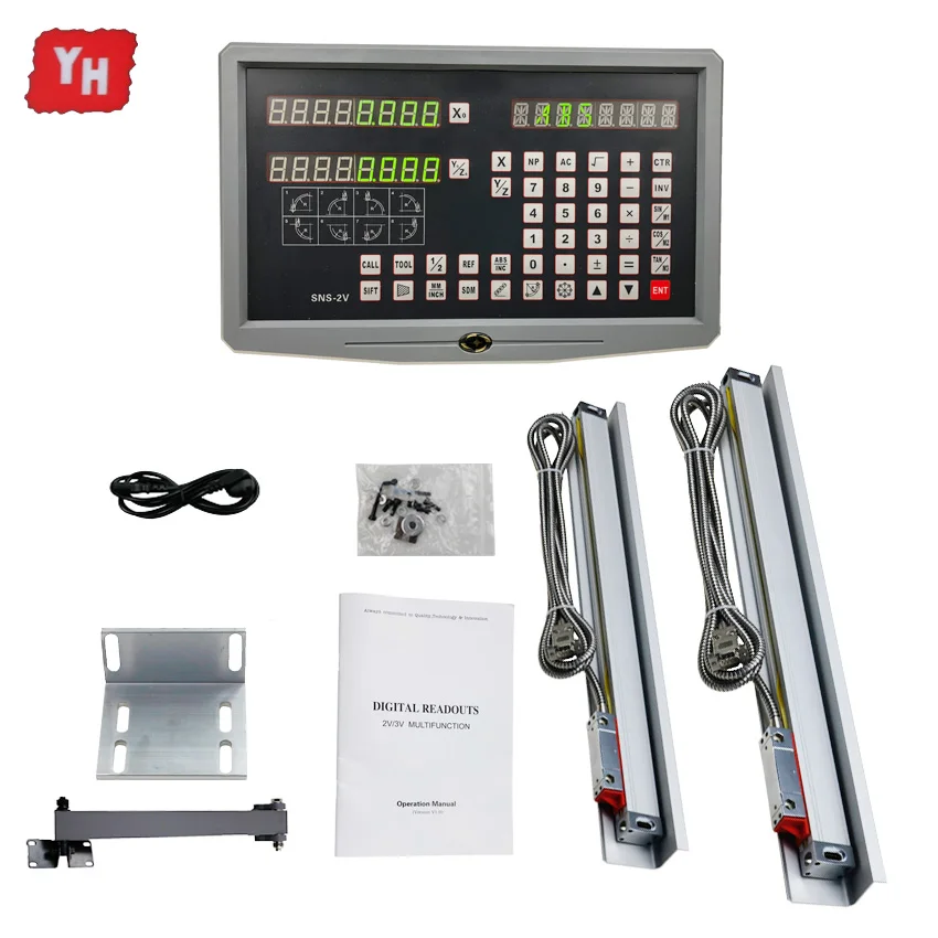 Factory Price Lathe Measuring 2 Axis Digital Readout Set/Kit and 2 PCS 5U Linear Scales 400mm 500mm 600mm 700mm 800mm 900mm
Factory Price Lathe Measuring 2 Axis Digital Readout Set/Kit and 2 PCS 5U Linear Scales 400mm 500mm 600mm 700mm 800mm 900mm