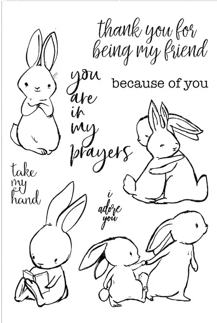 Rabbit Transparent Clear Silicone Stamp Seal for DIY scrapbooking photo album Decorative clear stamps A991
Rabbit Transparent Clear Silicone Stamp Seal for DIY scrapbooking photo album Decorative clear stamps A991