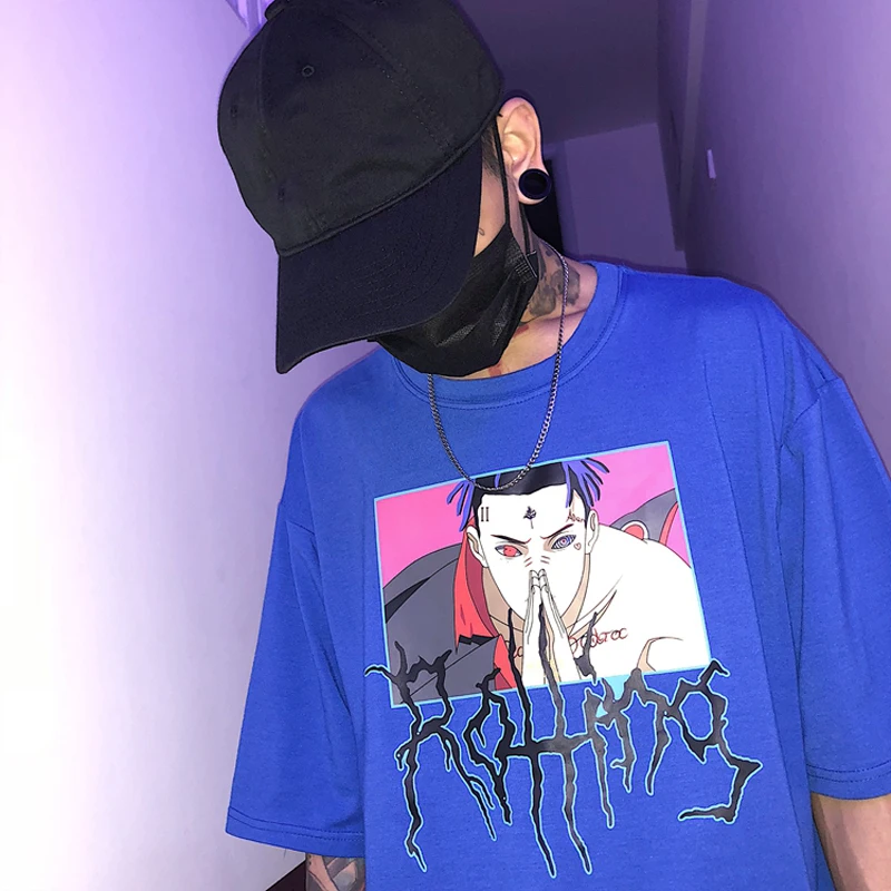 2019 New Summer Tops Female Retro Letter Print T-shirt Harajuku Naruto Thunderbolt Flame T-shirt Loose Short Sleeve T-shirt
2019 New Summer Tops Female Retro Letter Print T-shirt Harajuku Naruto Thunderbolt Flame T-shirt Loose Short Sleeve T-shirt