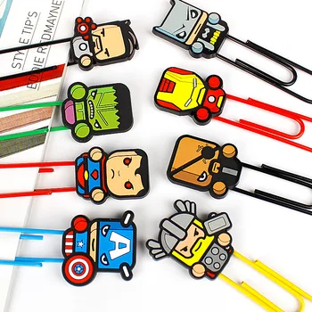 1 PC New cartoon hero bookmarks Kawaii Paper clip Super book holder stationery office School supplies
1 PC New cartoon hero bookmarks Kawaii Paper clip Super book holder stationery office School supplies