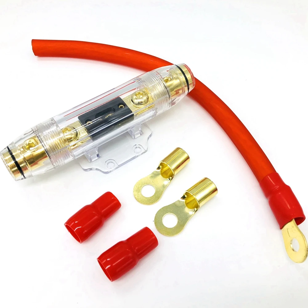 

150 AMP ANL Fuse fuse Block holder Inline Block Battery Install Kit 1/0 AWG Gauge 1FT with 2X 0GA Ring Terminal