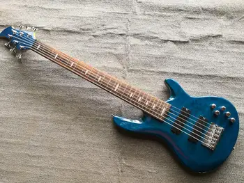 Custom made Electric Bass Guitar 6 Strings Bass Maple Body Active pickups Bass Blue
Custom made Electric Bass Guitar 6 Strings Bass Maple Body Active pickups Bass Blue