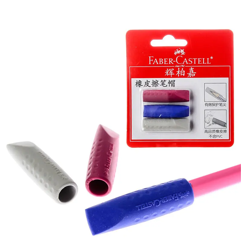 Faber Castell Pencil Protection Cap Pencil Eraser Pencil Extender Pencil Rubber 1870 3Pcs/Set School art Supplies
Faber Castell Pencil Protection Cap Pencil Eraser Pencil Extender Pencil Rubber 1870 3Pcs/Set School art Supplies