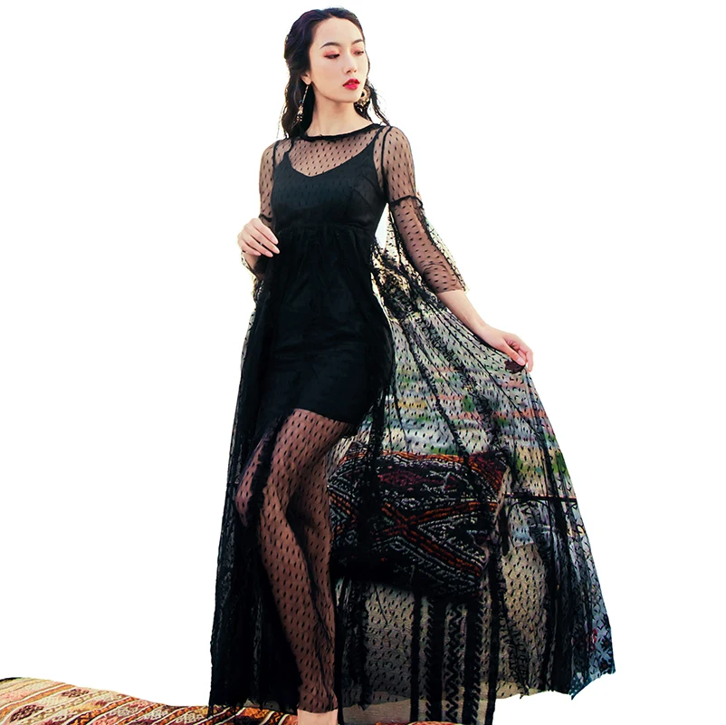 2019 Summer Club Dress Evening Party Long Women Dress for Women Maxi Vintage Black 2 Piece Suit Female Vestido Half Sleeve Mesh
2019 Summer Club Dress Evening Party Long Women Dress for Women Maxi Vintage Black 2 Piece Suit Female Vestido Half Sleeve Mesh