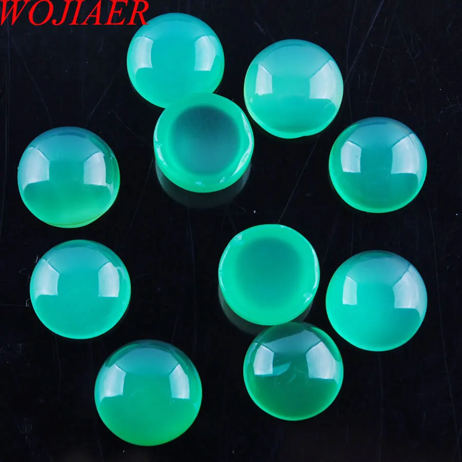 WOJIAER Green Agates Round 8mm Cabochon Beads Natural Stone Healing Bead Fit for Women Men DIY Handmade Jewelry 10PCS PU3169
WOJIAER Green Agates Round 8mm Cabochon Beads Natural Stone Healing Bead Fit for Women Men DIY Handmade Jewelry 10PCS PU3169