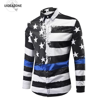 New Black And White American Flag Men Shirt 2018 Fashion Long Sleeve Autumn Winter 3D Clothing Casual Male Shirt Chemise Homme
New Black And White American Flag Men Shirt 2018 Fashion Long Sleeve Autumn Winter 3D Clothing Casual Male Shirt Chemise Homme
