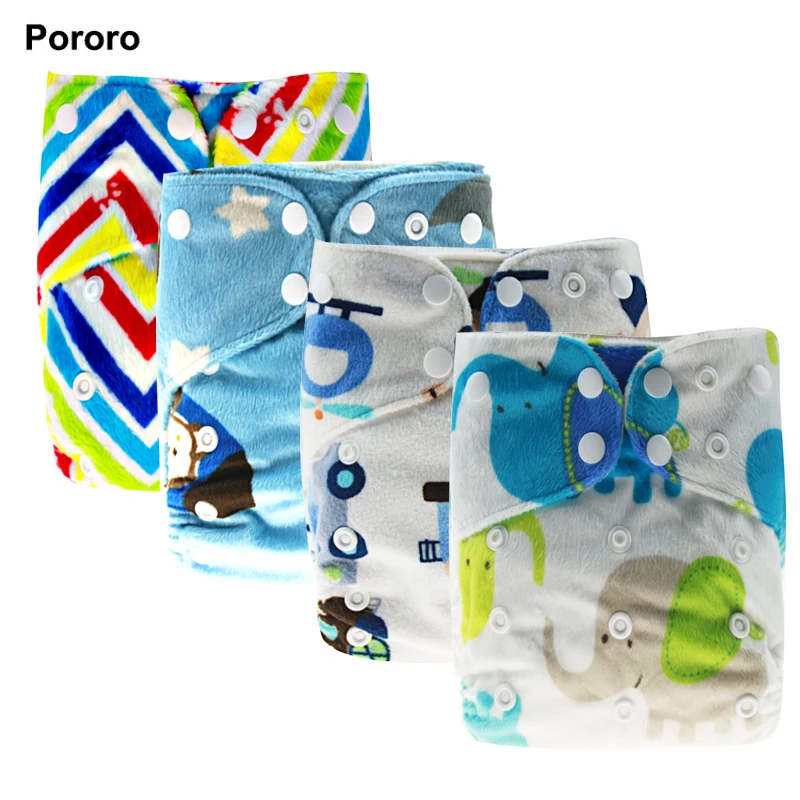 PORORO brand super soft baby cloth diaper nappy, minky PUL printed all in one size AIO baby nappies with bamboo insert
PORORO brand super soft baby cloth diaper nappy, minky PUL printed all in one size AIO baby nappies with bamboo insert