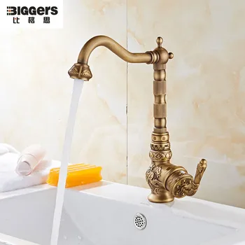 Free shipping Biggers luxury antique bronze finish carving copper bathroom basin faucet single cold hot water mixer taps
Free shipping Biggers luxury antique bronze finish carving copper bathroom basin faucet single cold hot water mixer taps