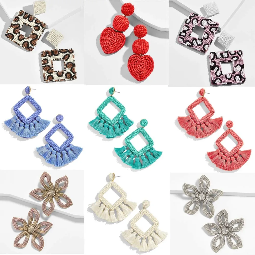 Girlgo Boho Beads Fringed Drop Earrings For Women Trendy Multicolored Earrings Shiny Wedding Party Jewelry Girl Gifts Bijoux
Girlgo Boho Beads Fringed Drop Earrings For Women Trendy Multicolored Earrings Shiny Wedding Party Jewelry Girl Gifts Bijoux