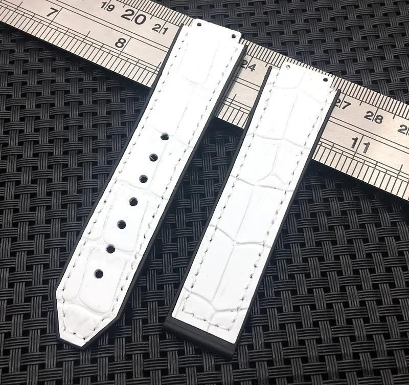 White Leather Warchband for Hublot female women nature rubber strap silicone watch accessories 15*21mm wrist belt band 18mm HUB
White Leather Warchband for Hublot female women nature rubber strap silicone watch accessories 15*21mm wrist belt band 18mm HUB