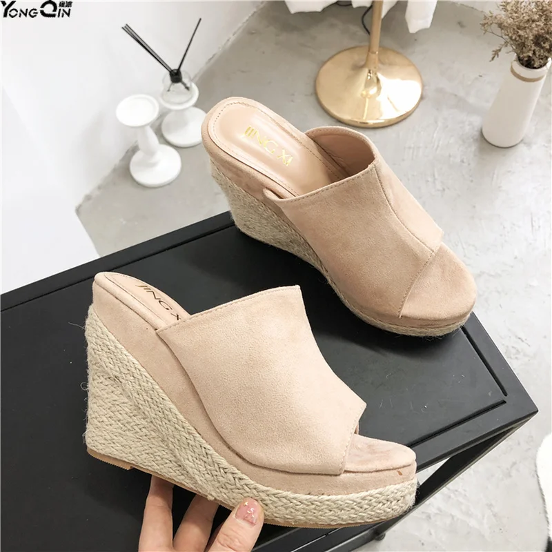 Summer Women's Sandals Velvet Flock Fish Mouth Fashion high Heel Platform Open Toes Women Sandals Shoes
Summer Women's Sandals Velvet Flock Fish Mouth Fashion high Heel Platform Open Toes Women Sandals Shoes