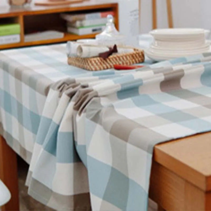 BALLE Waterproof Polyester Table Covers Rectangular Big Plaid Fabric Tablecloth for Dining Table
BALLE Waterproof Polyester Table Covers Rectangular Big Plaid Fabric Tablecloth for Dining Table