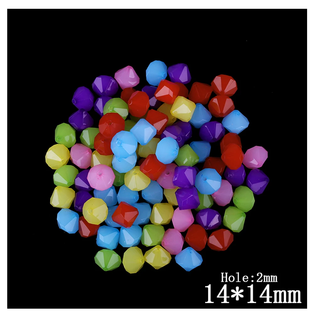 Mixed Jelly Color Acrylic Double Cone Cut Faceted Beads 45pcs/Lot Wholesale Straight Hole Spacer Bead For Kid DIY Jewelry Making
Mixed Jelly Color Acrylic Double Cone Cut Faceted Beads 45pcs/Lot Wholesale Straight Hole Spacer Bead For Kid DIY Jewelry Making