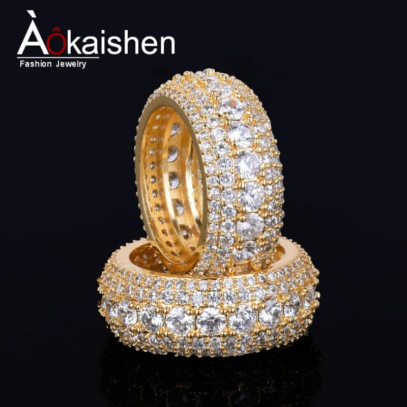 5 Row CZ Men's Ring 18 K Copper Charm Gold Silver Color Cubic Zircon Iced RING Fashion Hip Hop Jewelry
5 Row CZ Men's Ring 18 K Copper Charm Gold Silver Color Cubic Zircon Iced RING Fashion Hip Hop Jewelry