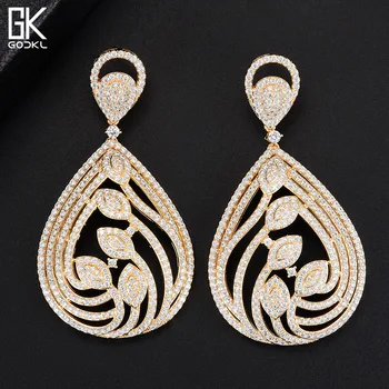 GODKI Luxury Water Drop Nigerian Long Dangle Earrings For Women Wedding Cubic Zircon African Indian Dubai Gold Bridal Earrings
GODKI Luxury Water Drop Nigerian Long Dangle Earrings For Women Wedding Cubic Zircon African Indian Dubai Gold Bridal Earrings