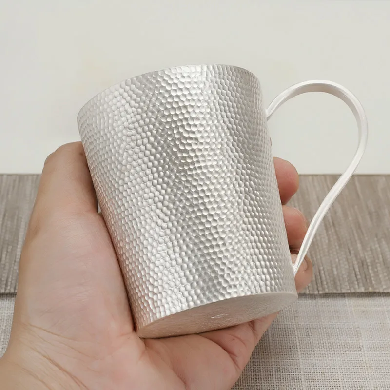 Silver Tea Water Cup Coffee Cup 999 Silver Hand-hammered Home Office Chinese Silver Tea Cup Tea set
Silver Tea Water Cup Coffee Cup 999 Silver Hand-hammered Home Office Chinese Silver Tea Cup Tea set