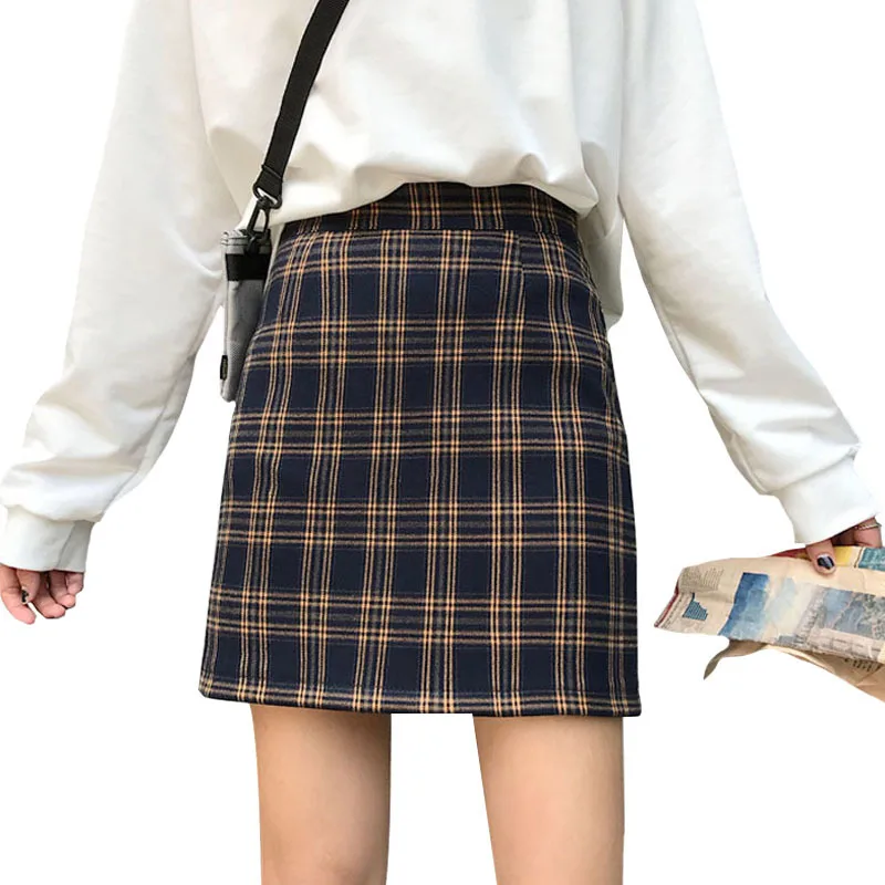 2018 Spring Autumn Sexy Skirt Women Bottoms High Waist Vintage Girls Plaid A-line Sexy Slim Outwear Female Skirts Female
2018 Spring Autumn Sexy Skirt Women Bottoms High Waist Vintage Girls Plaid A-line Sexy Slim Outwear Female Skirts Female