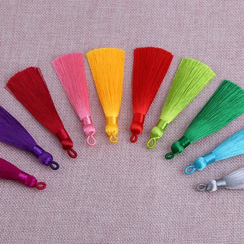 10pcs/lot 8cm Cotton Silk Tassel for Earrings Charm Pendant Satin Tassel Diy Jewelry Making Handmade Pendant Craft Accessories
10pcs/lot 8cm Cotton Silk Tassel for Earrings Charm Pendant Satin Tassel Diy Jewelry Making Handmade Pendant Craft Accessories